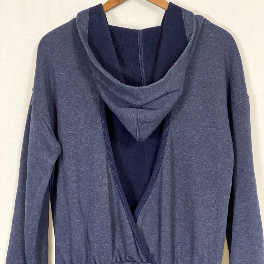 Free People Movement Sz XS Romper Hooded Pockets Coastal Boho Chic Preppy Beach - Picture 5 of 8